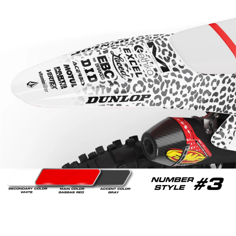 GasGas Leopard White