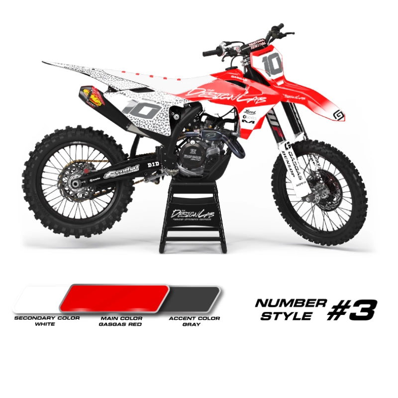 GasGas Leopard White