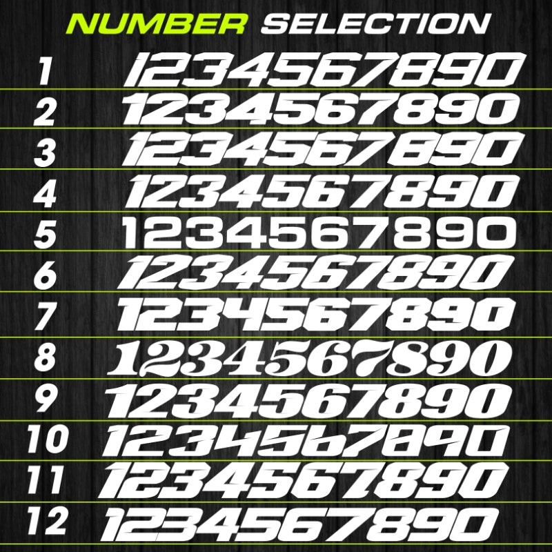 Honda GP1 Series Number Plates