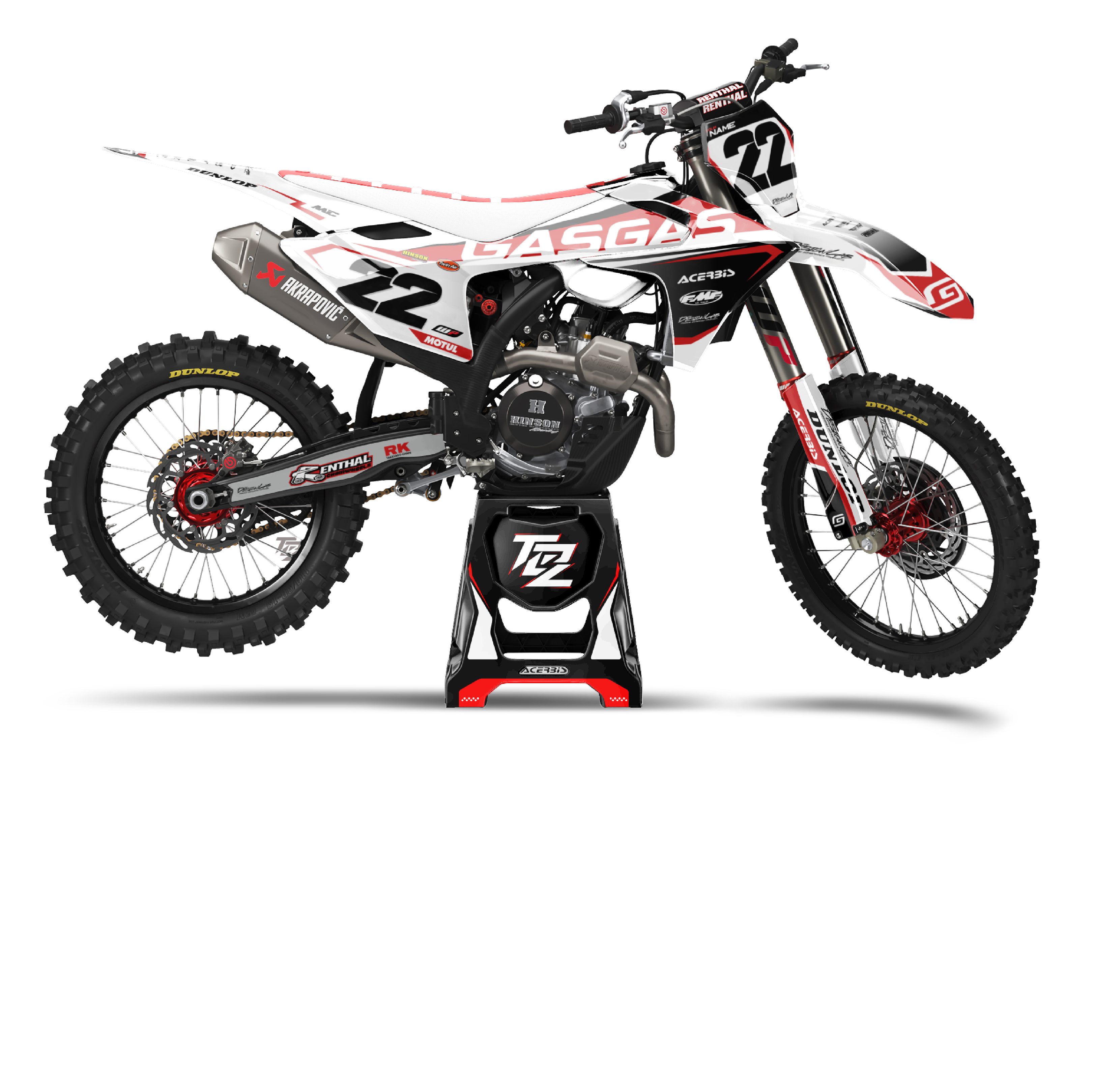 GasGas White Racer