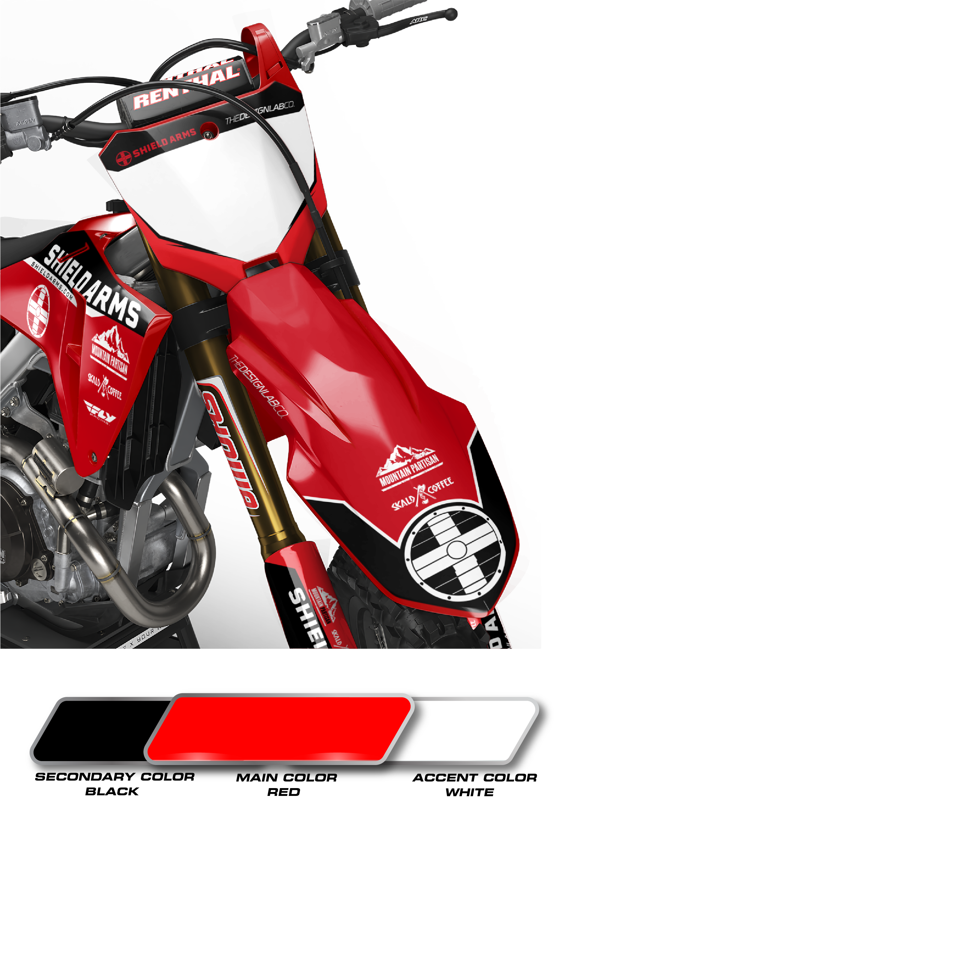 Honda Shield Arms Red