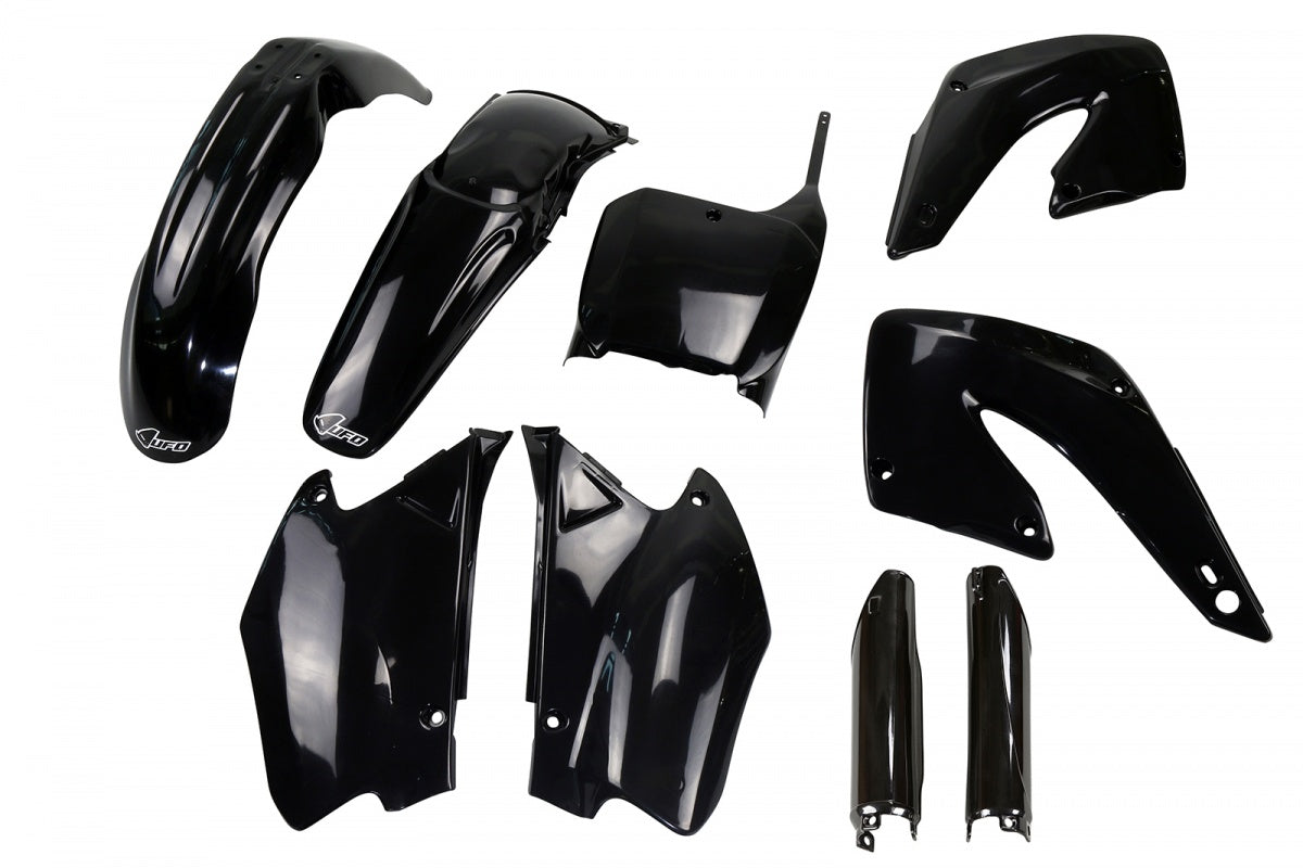 UFO Full Plastic Kit black for Honda CR 125 (2000-01) - CR 250 (2000-01)