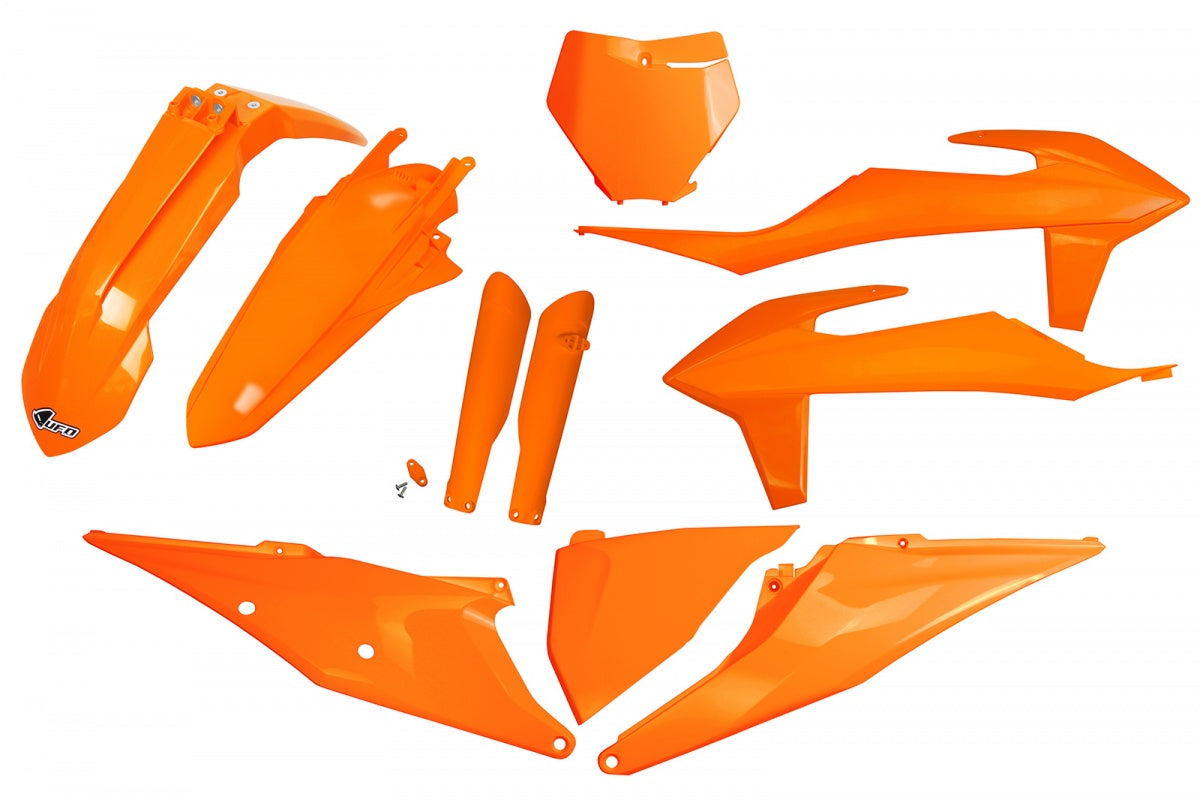UFO Full Plastic Kit orange for Ktm SX 250/XC 250 - SX 125/XC 125 - SX 150 - SX-F 350/XCF 350 - SX-F 450/XCF 450 - SX-F 250/XCF 250