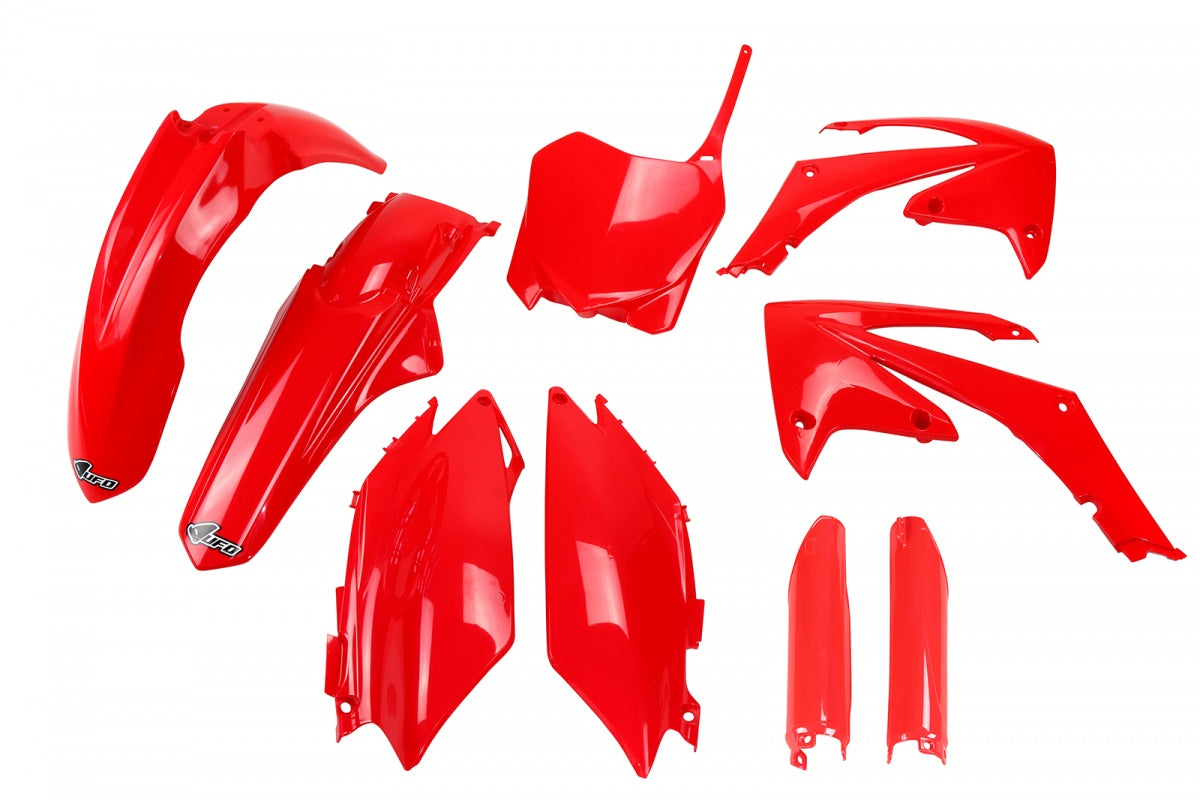 UFO Full Plastic Kit Red for Honda CRF 250R (2010-13) - CRF 450R (2009-12)