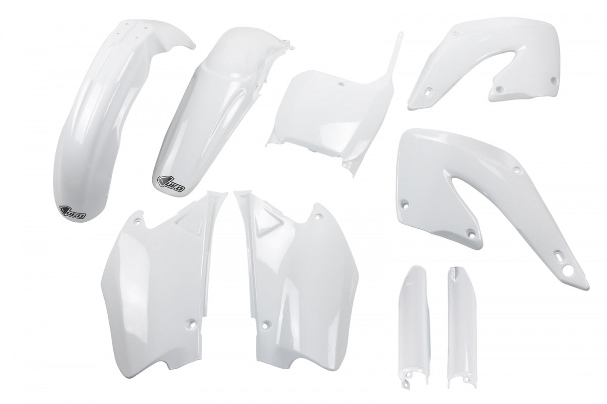Full Plastic Kit white for Honda CR 125 (2000-01) - CR 250 (2000-01)