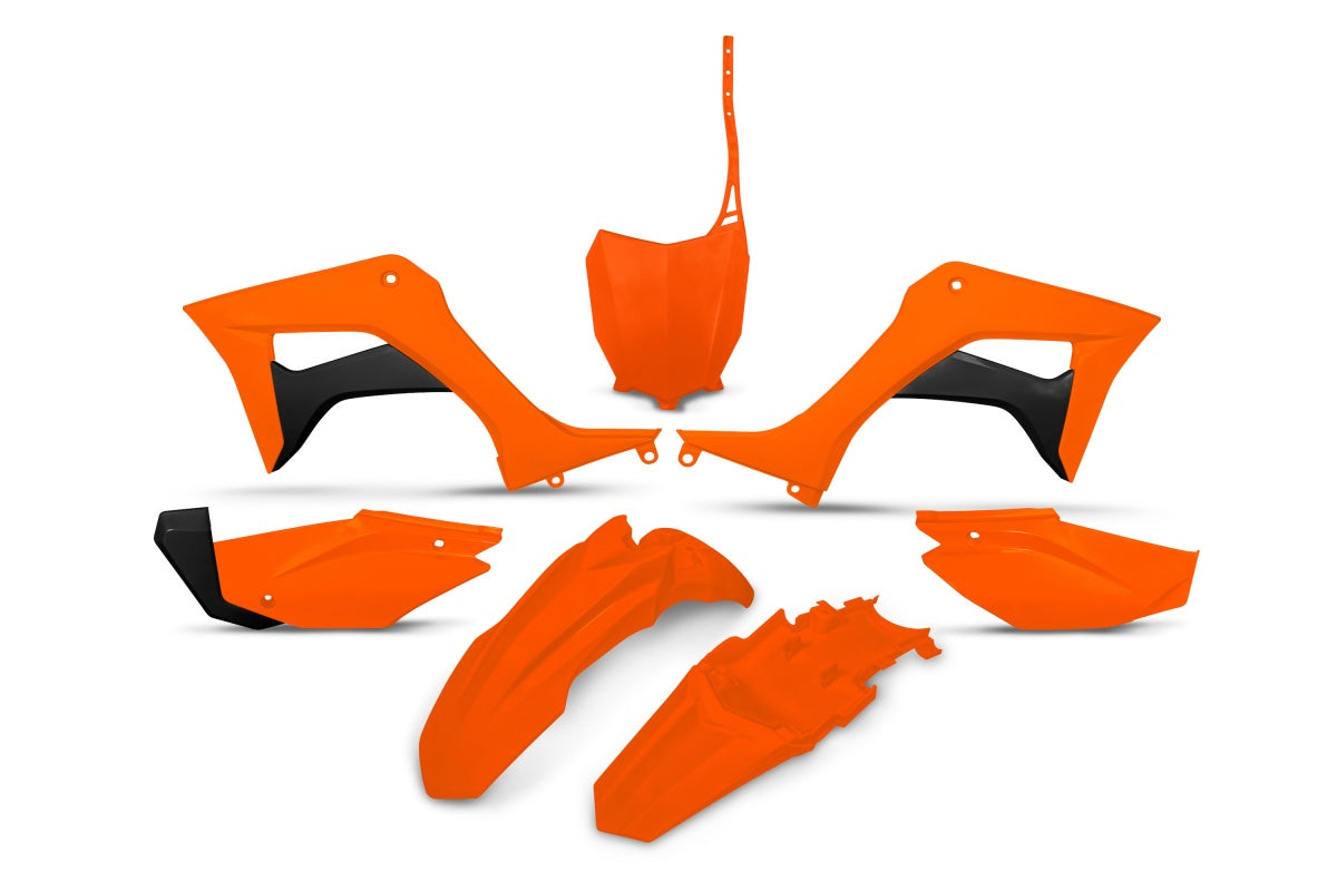 UFO Plastic Kit neon orange for Honda CRF 110F (2019-25)