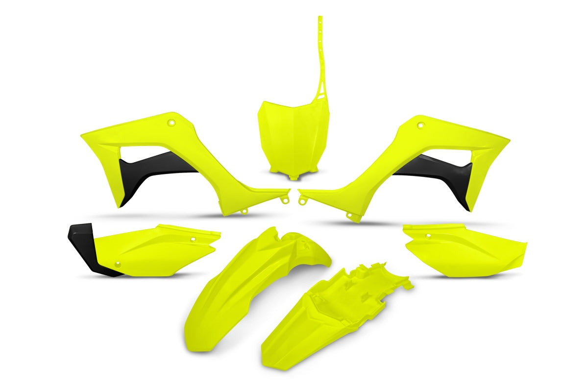 UFO Plastic Kit neon yellow for Honda CRF 110F (2019-25)