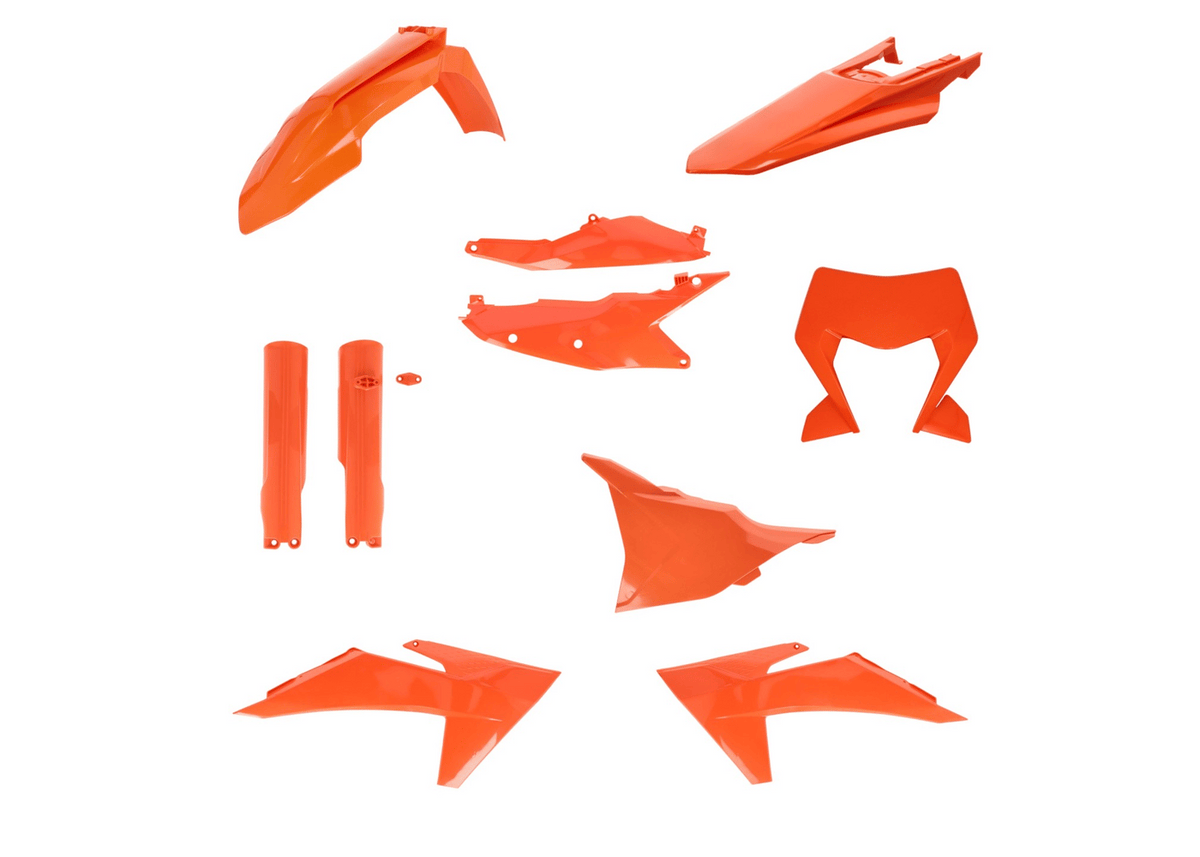 Acerbis full plastic kit All Orange for 2024-2025 KTM XC-W