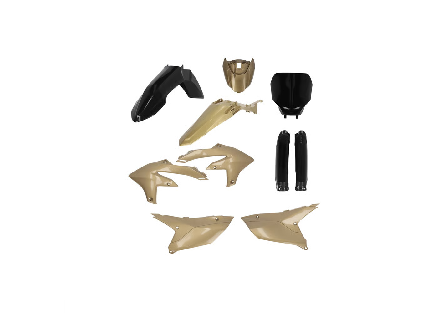 ACERBIS Full Plastic Kit GOLD / BLACK for Yamaha YZF 250 (2024-25) - YZF 450 (2023-25)