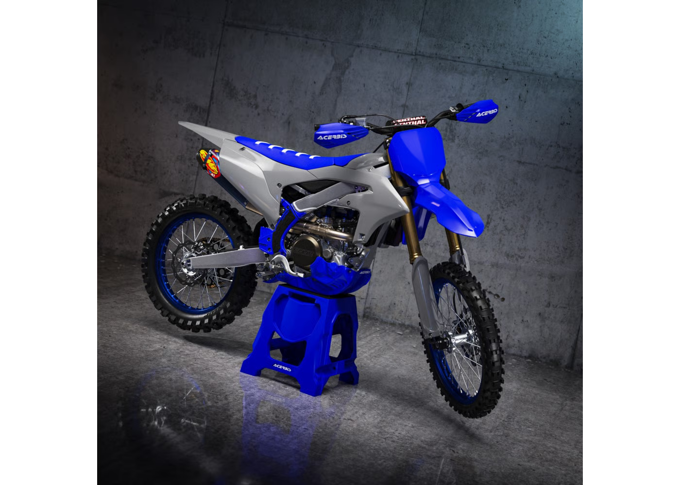 ACERBIS Full Plastic Kit GREY / BLUE for Yamaha YZF 250 (2024-25) - YZF 450 (2023-25)