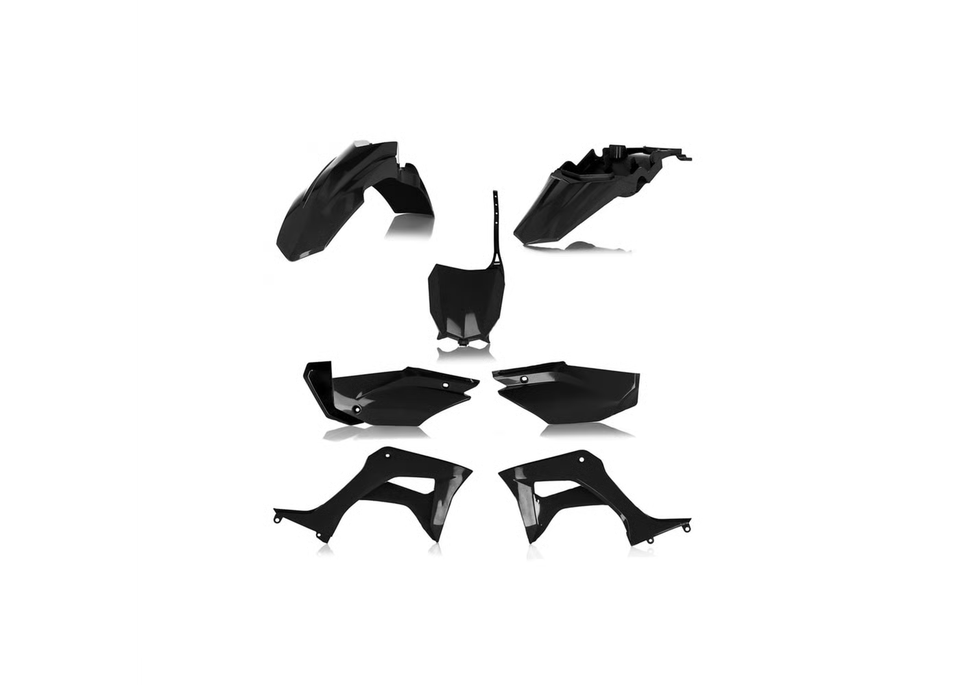 ACERBIS Plastic Kit BLACK for Honda CRF 110F (2019-26)