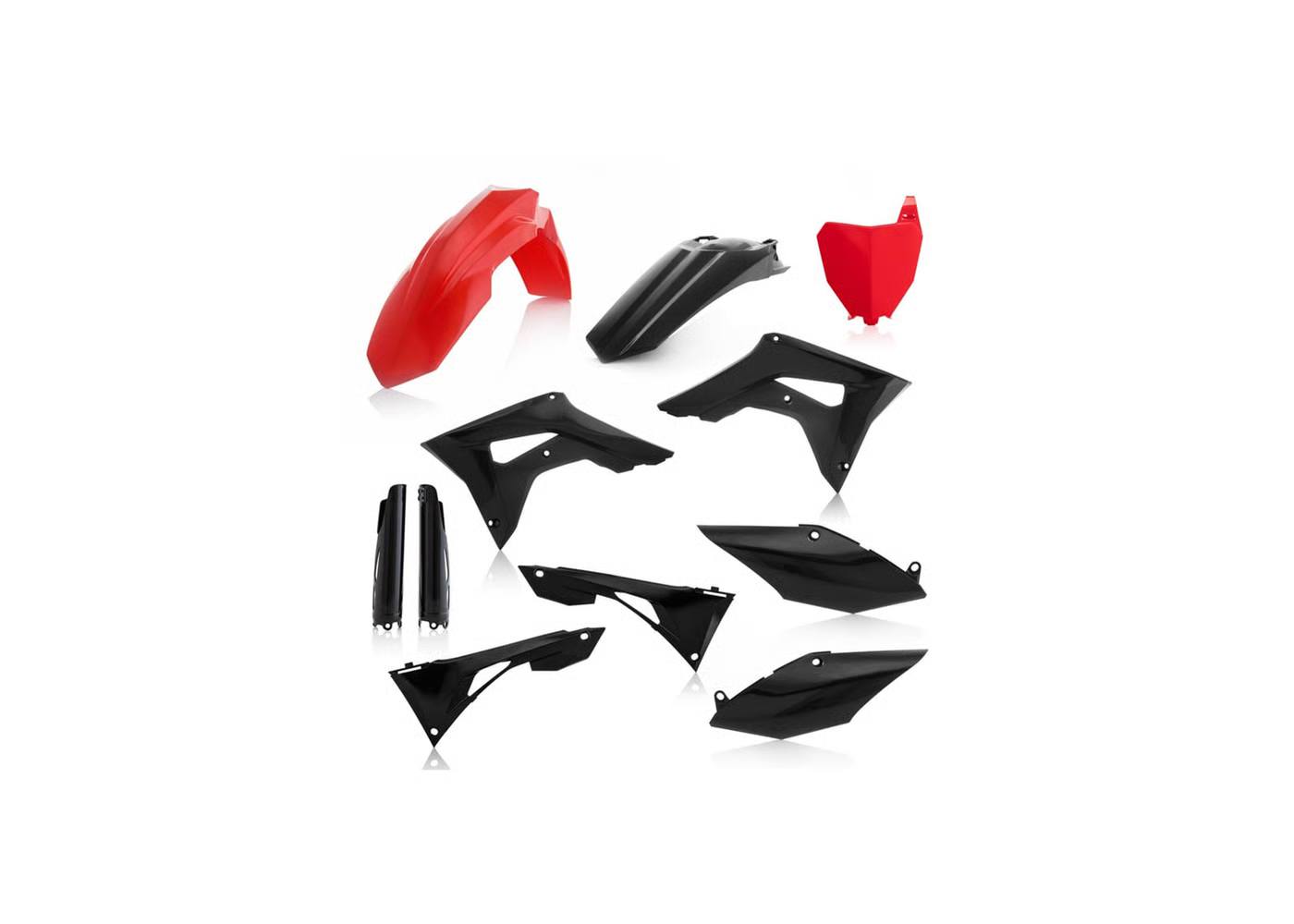 ACERBIS Full Plastic Kit RED/BLACK for Honda CRF 250R (2018-21) - CRF 450R (2017-20)
