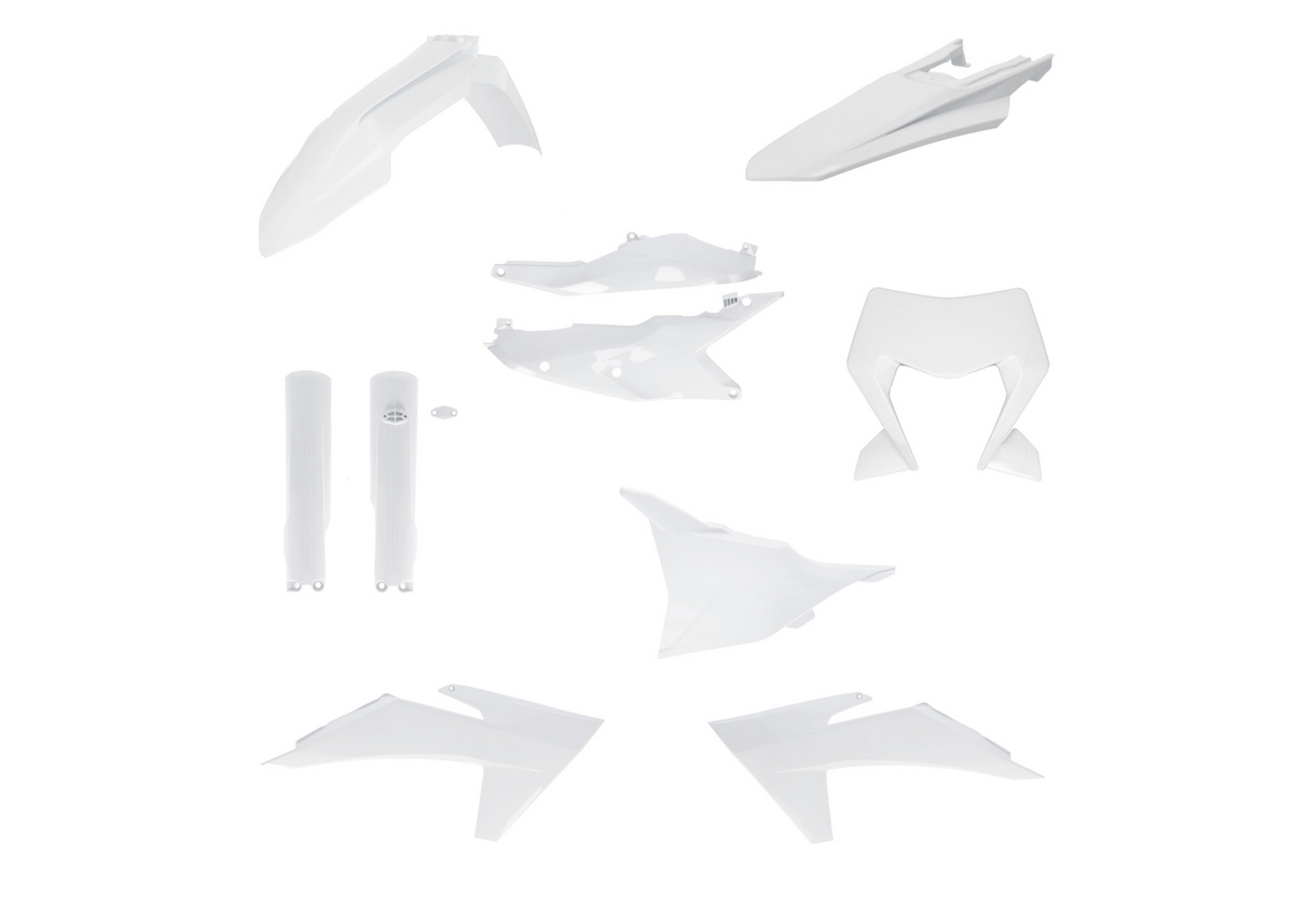 Acerbis full plastic kit White for 2024-2025 KTM XC-W