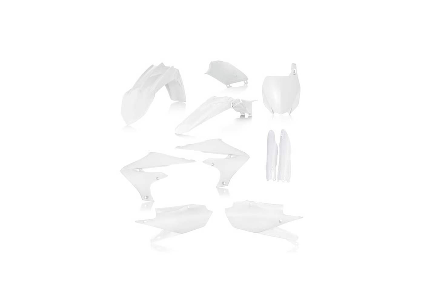 ACERBIS Full Plastic Kit WHITE for Yamaha YZF 250 (2019-23) - YZF 450 (2018-22)