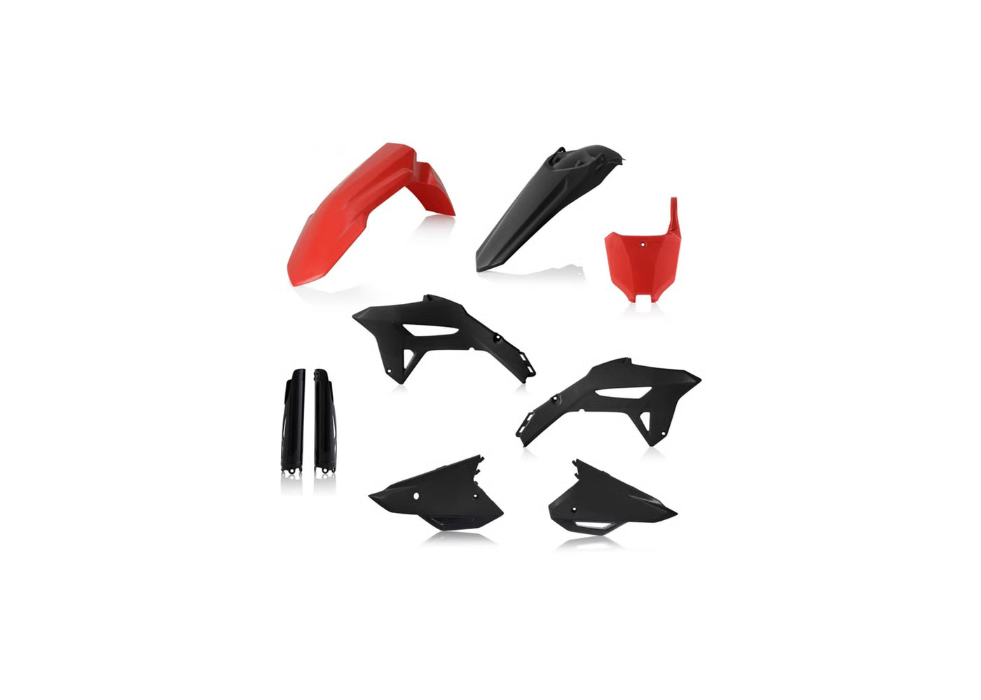 ACERBIS Full Plastic Kit RED/BLACK for Honda CRF 250R (2022-24) - CRF 450R (2021-24)