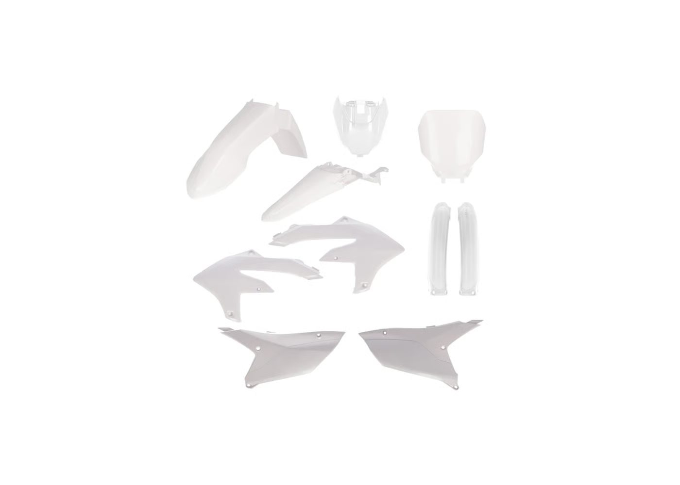 ACERBIS Full Plastic Kit WHITE for Yamaha YZF 250 (2024-25) - YZF 450 (2023-25)