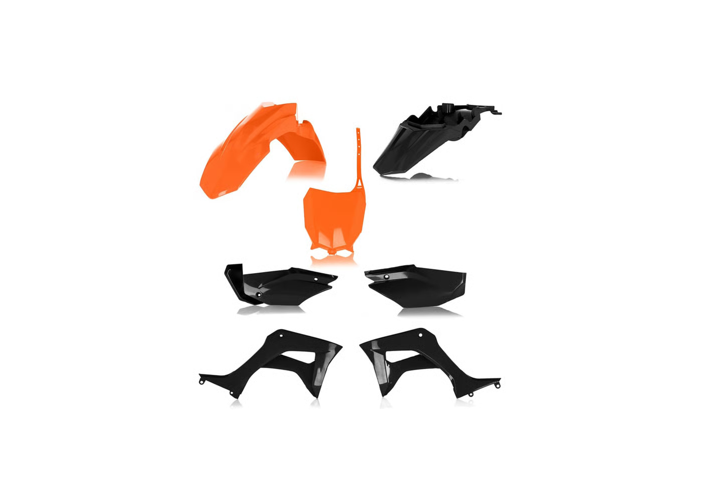 ACERBIS Plastic Kit KTM ORANGE/BLACK for Honda CRF 110F (2019-26)