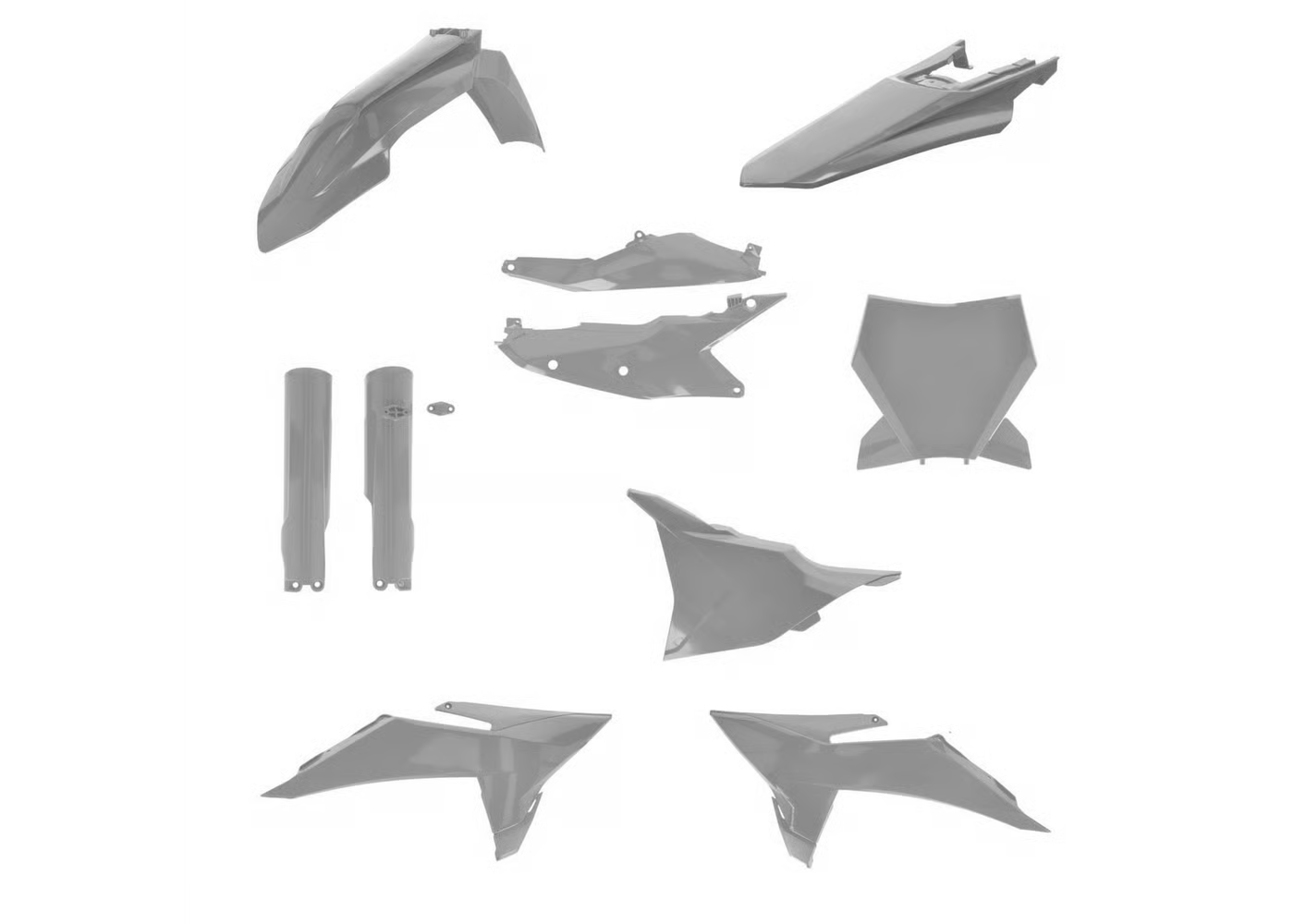 ACERBIS FULL PLASTIC KIT GREY (Greyhawk)