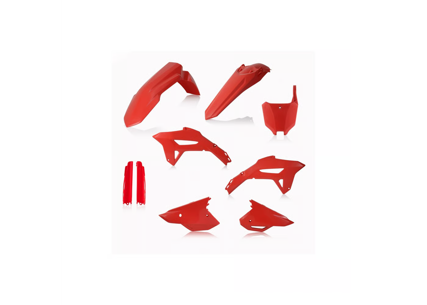 ACERBIS Full Plastic Kit ALL RED for Honda CRF 250R (2022-24) - CRF 450R (2021-24)