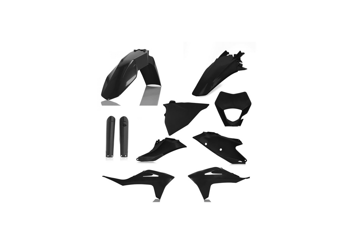 Acerbis full plastic kit Black for 2021-2023 GasGas EC