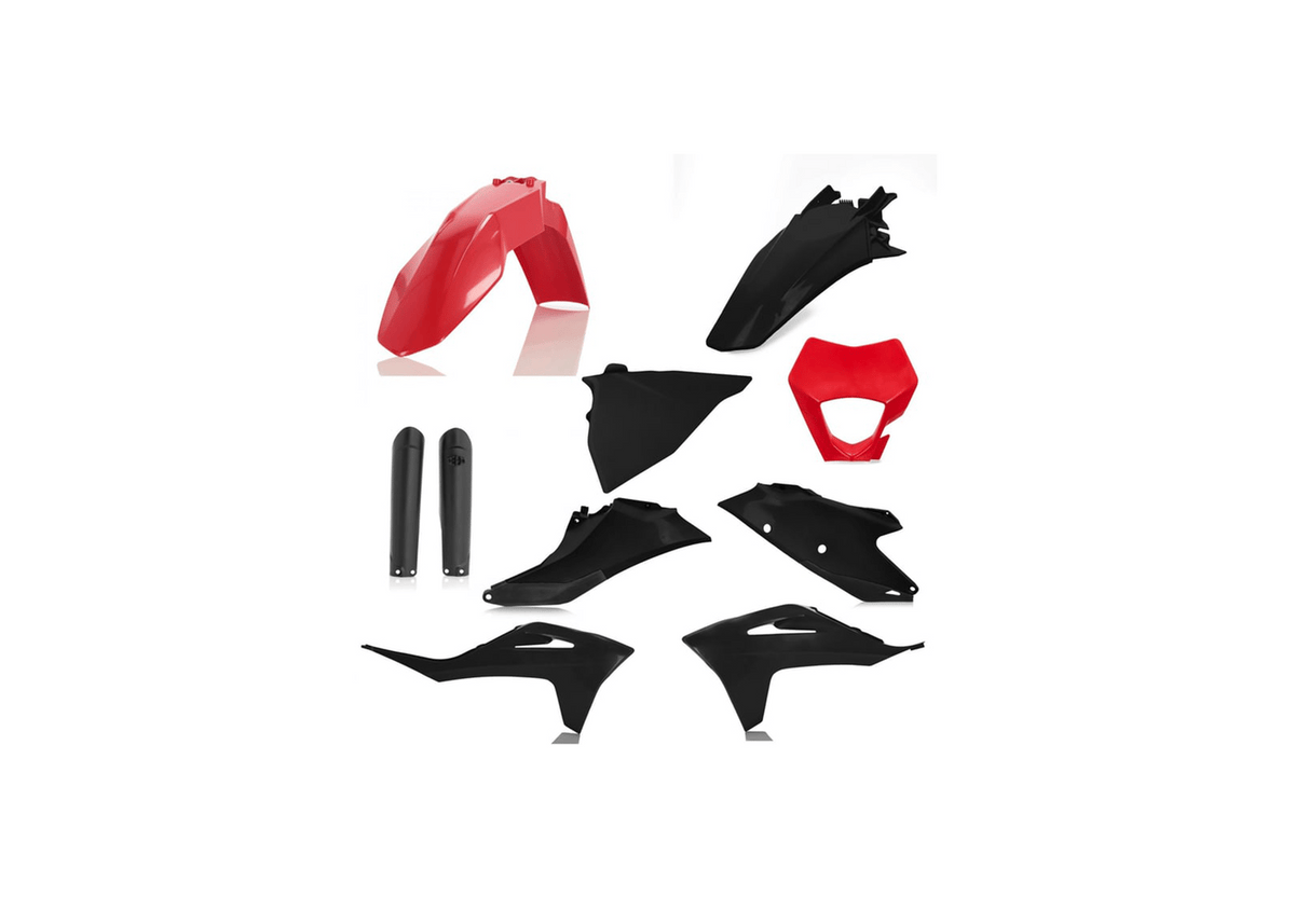 Acerbis full plastic kit Red/Black for 2021-2023 GasGas EC