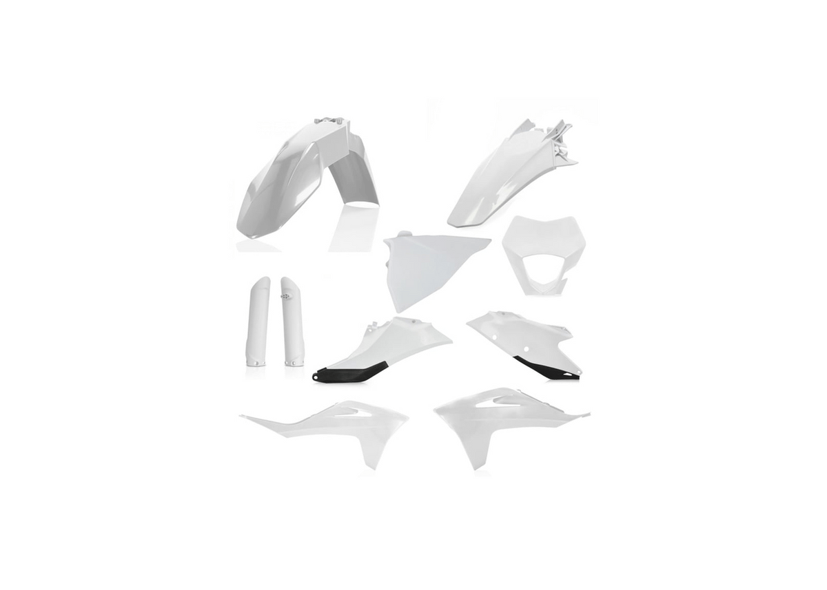 Acerbis full plastic kit White/Black for 2021-2023 GasGas EC