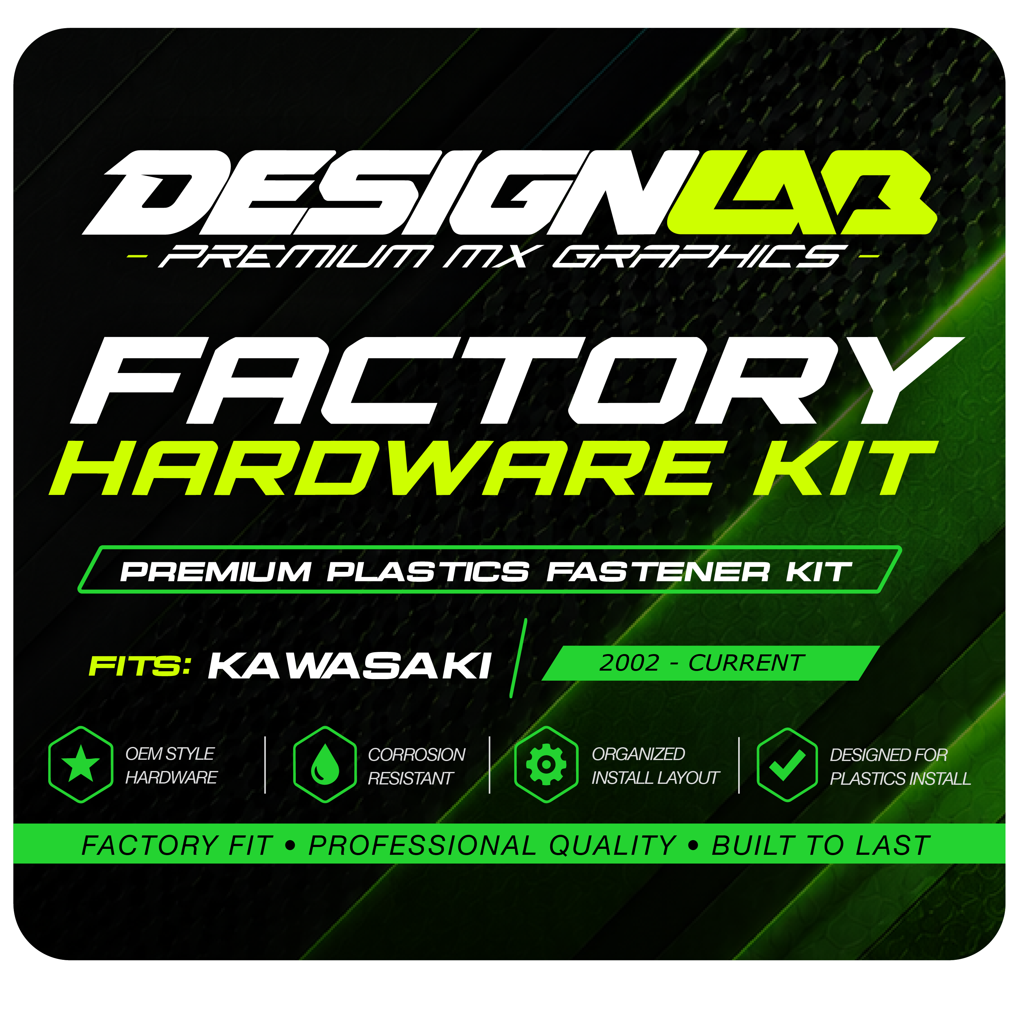 Kawasaki plastic bolt kit
