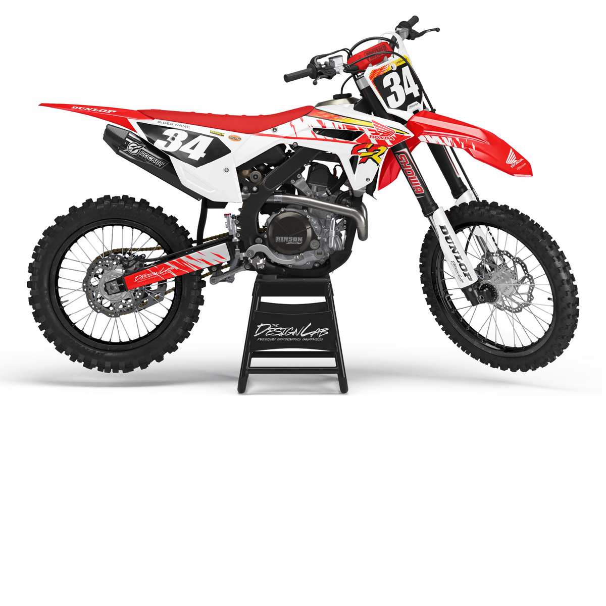Honda White Retro