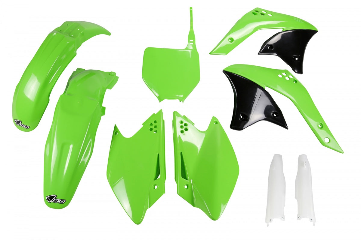 UFO Full Plastic Kit green for Kawasaki KXF 250 (2006-2008)