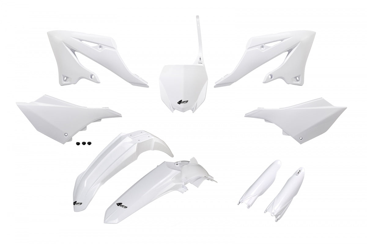 UFO Full Plastic Kit white for Yamaha YZ 125 (2022-25) - YZ 250 (2022-25)