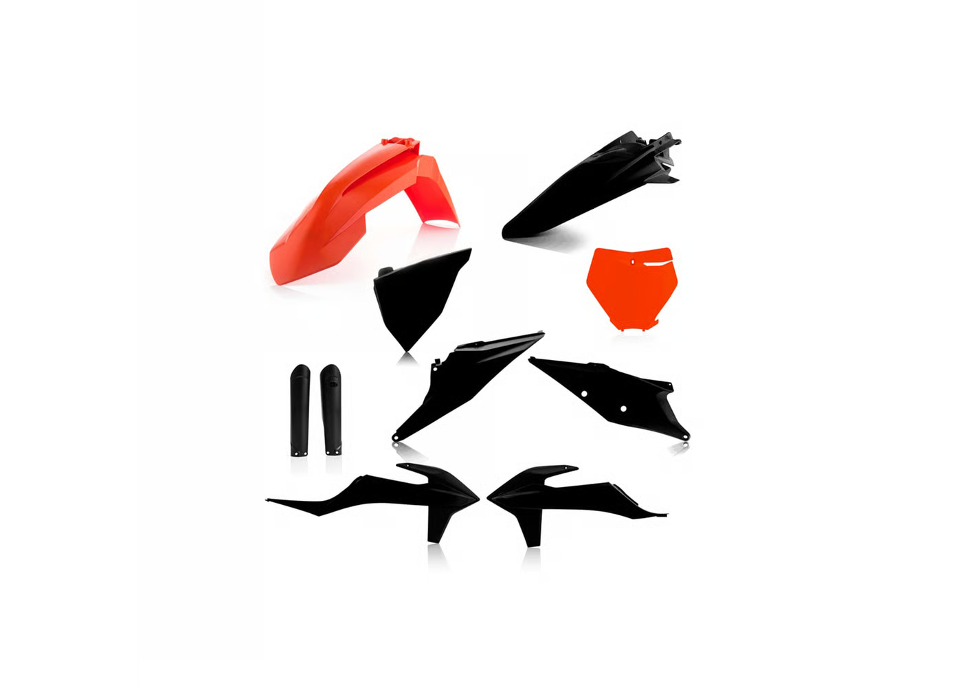 ACERBIS FULL PLASTIC KIT ORANGE / BLACK