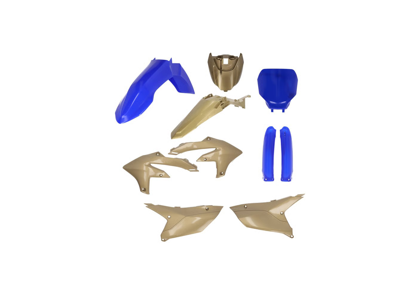 ACERBIS Full Plastic Kit GOLD / BLUE for Yamaha YZF 250 (2024-25) - YZF 450 (2023-25)