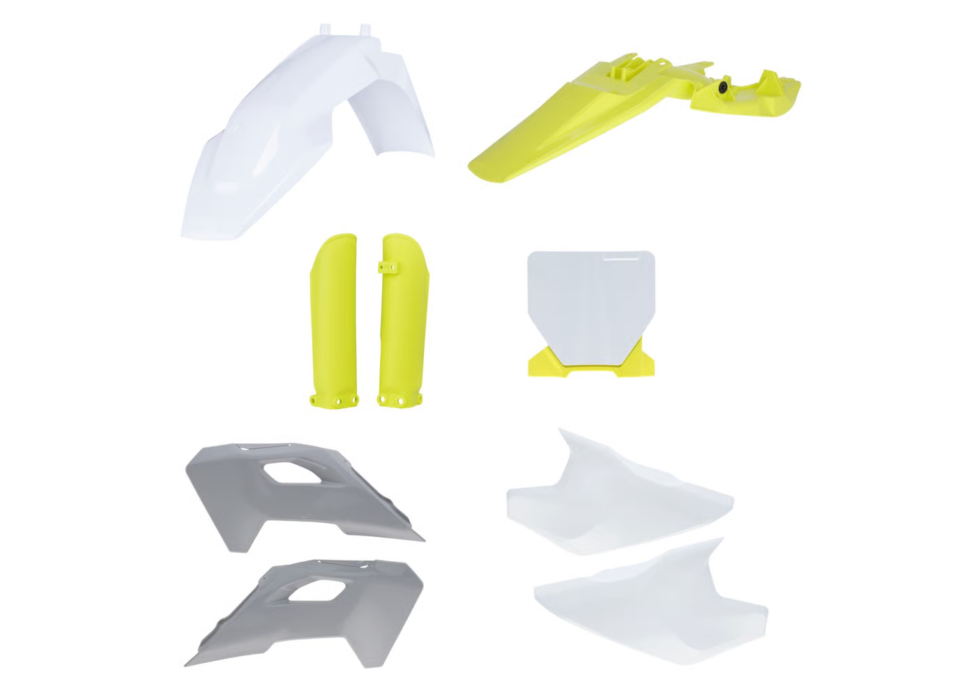 ACERBIS WHITE/YELLOW FULL PLASTIC KIT