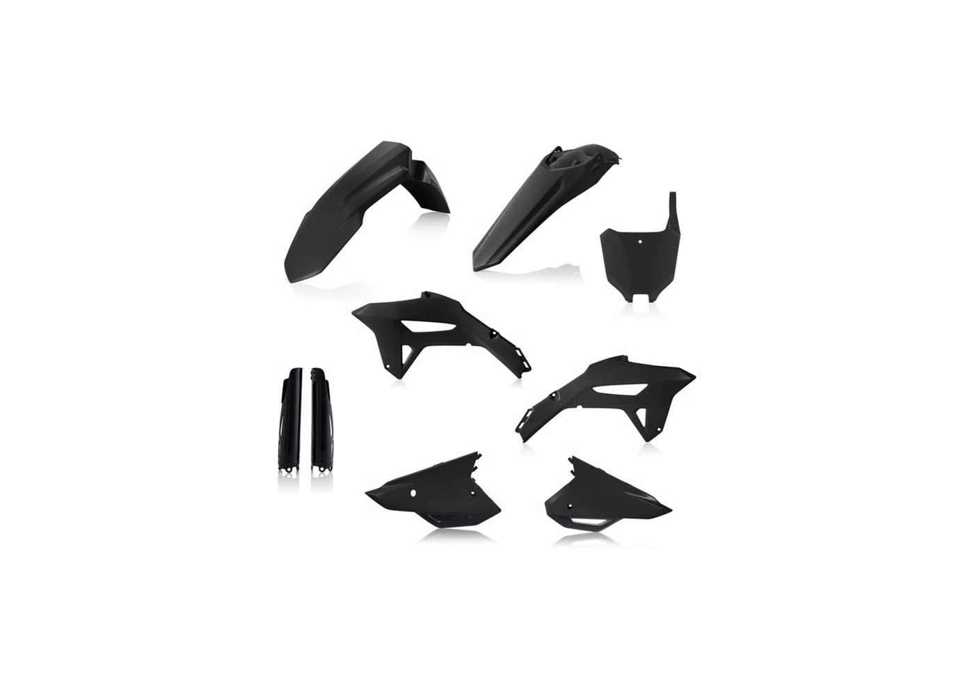 ACERBIS Full Plastic Kit BLACK for Honda CRF 250R (2022-24) - CRF 450R (2021-24)