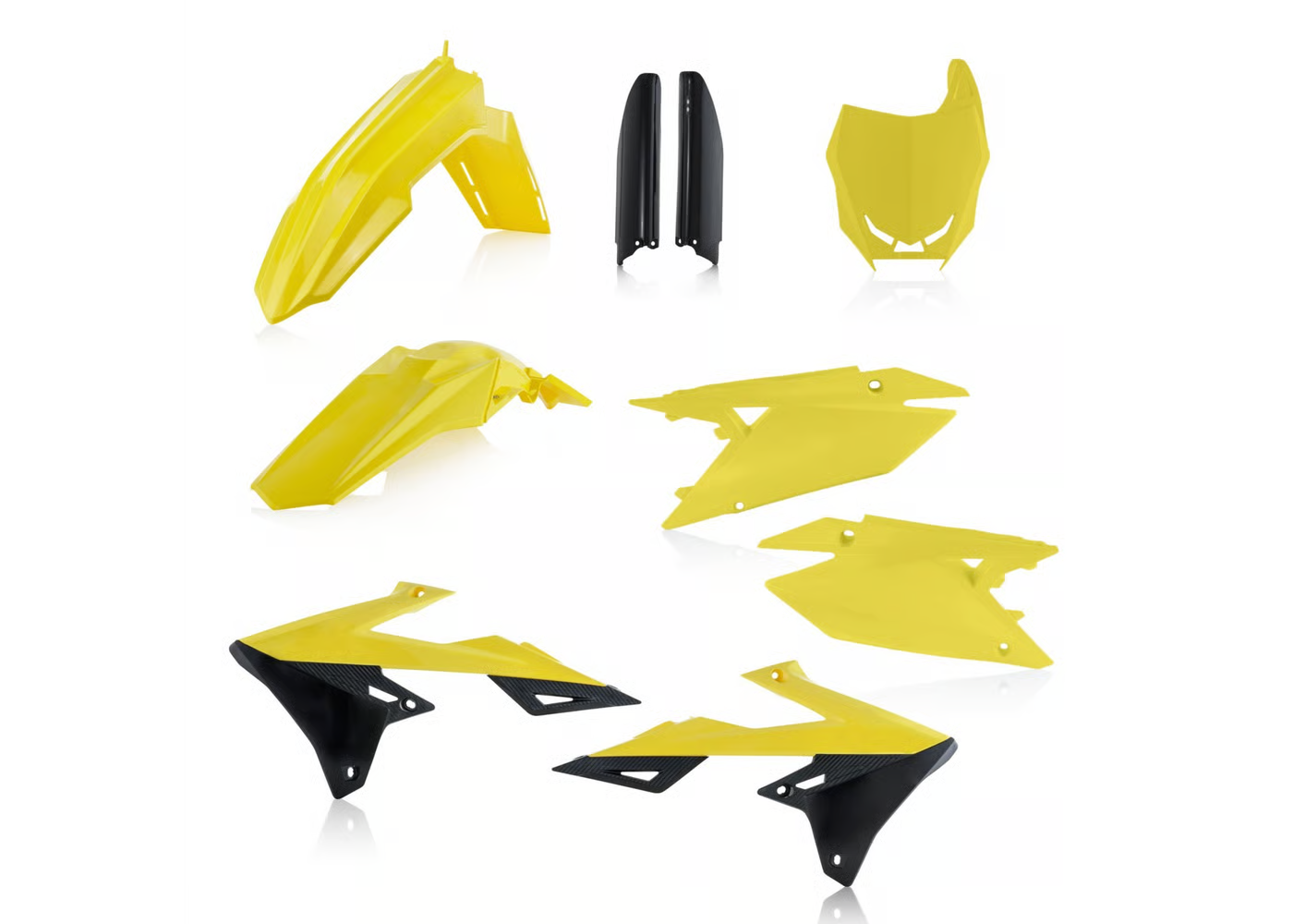 ACERBIS FULL PLASTIC KIT YELLOW/ BLACK (2019-2026 RMZ250) - (2018-2026 RMZ450)