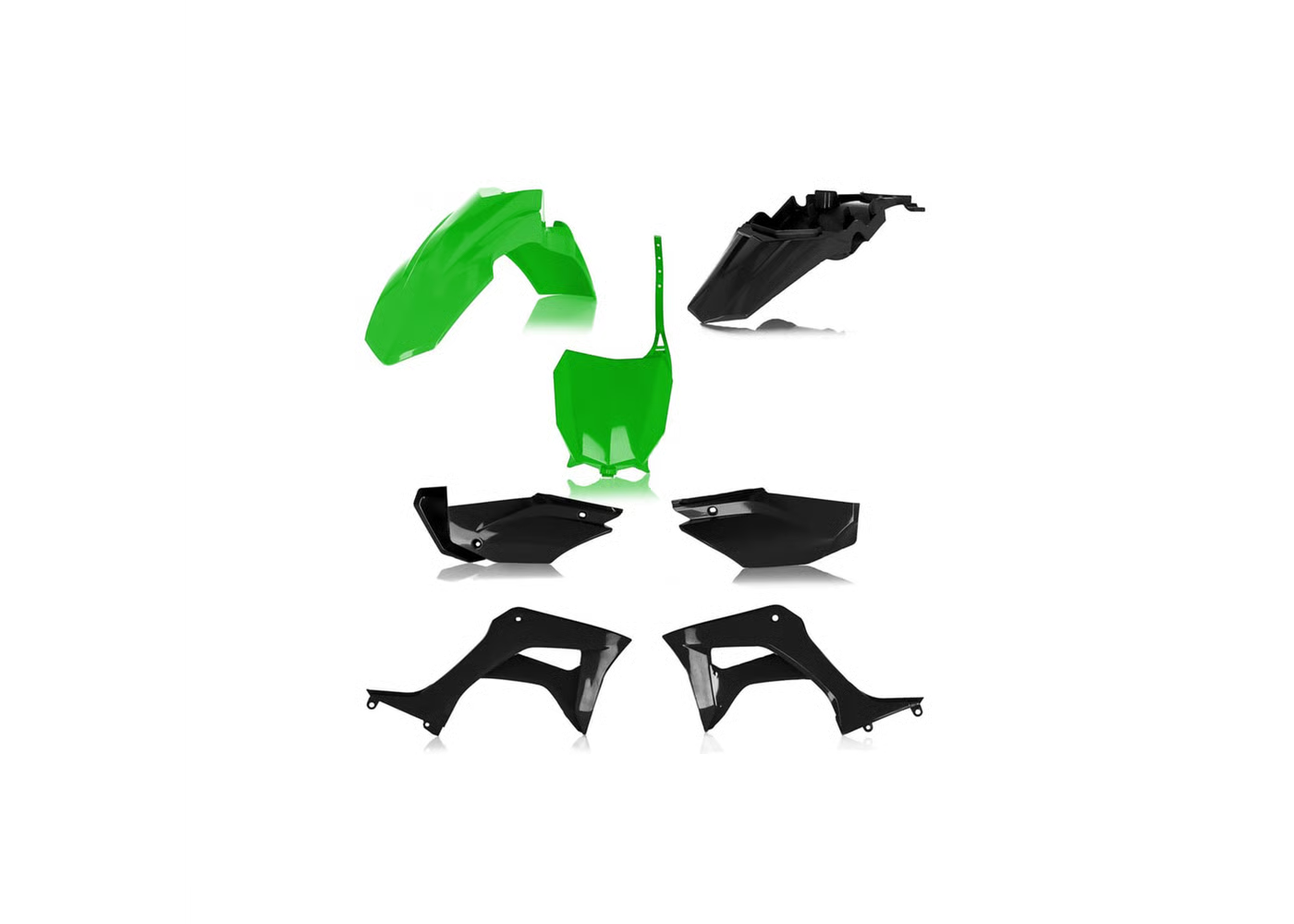 ACERBIS Plastic Kit KX GREEN/BLACK for Honda CRF 110F (2019-26)