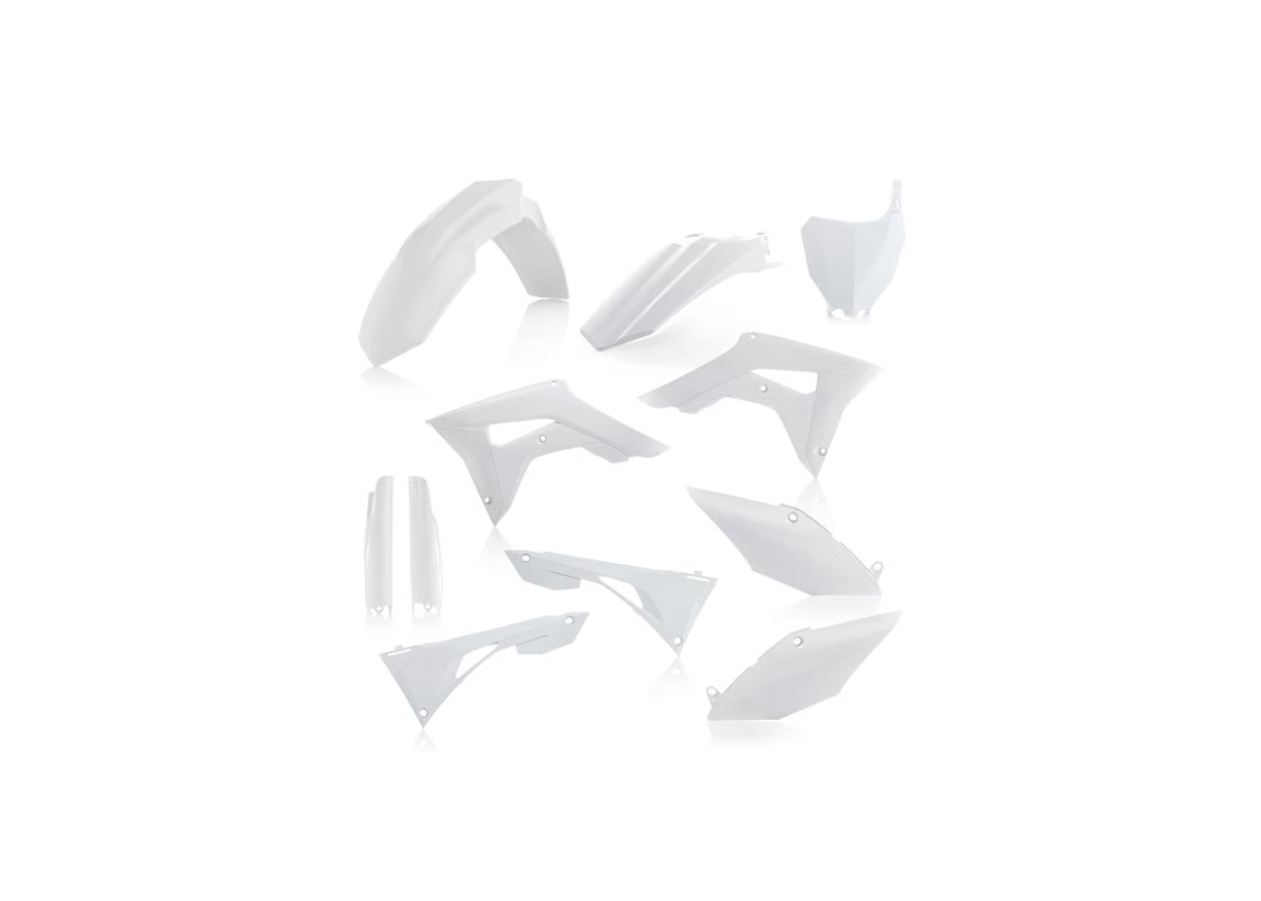 ACERBIS Full Plastic Kit WHITE for Honda CRF 250R (2018-21) - CRF 450R (2017-20)