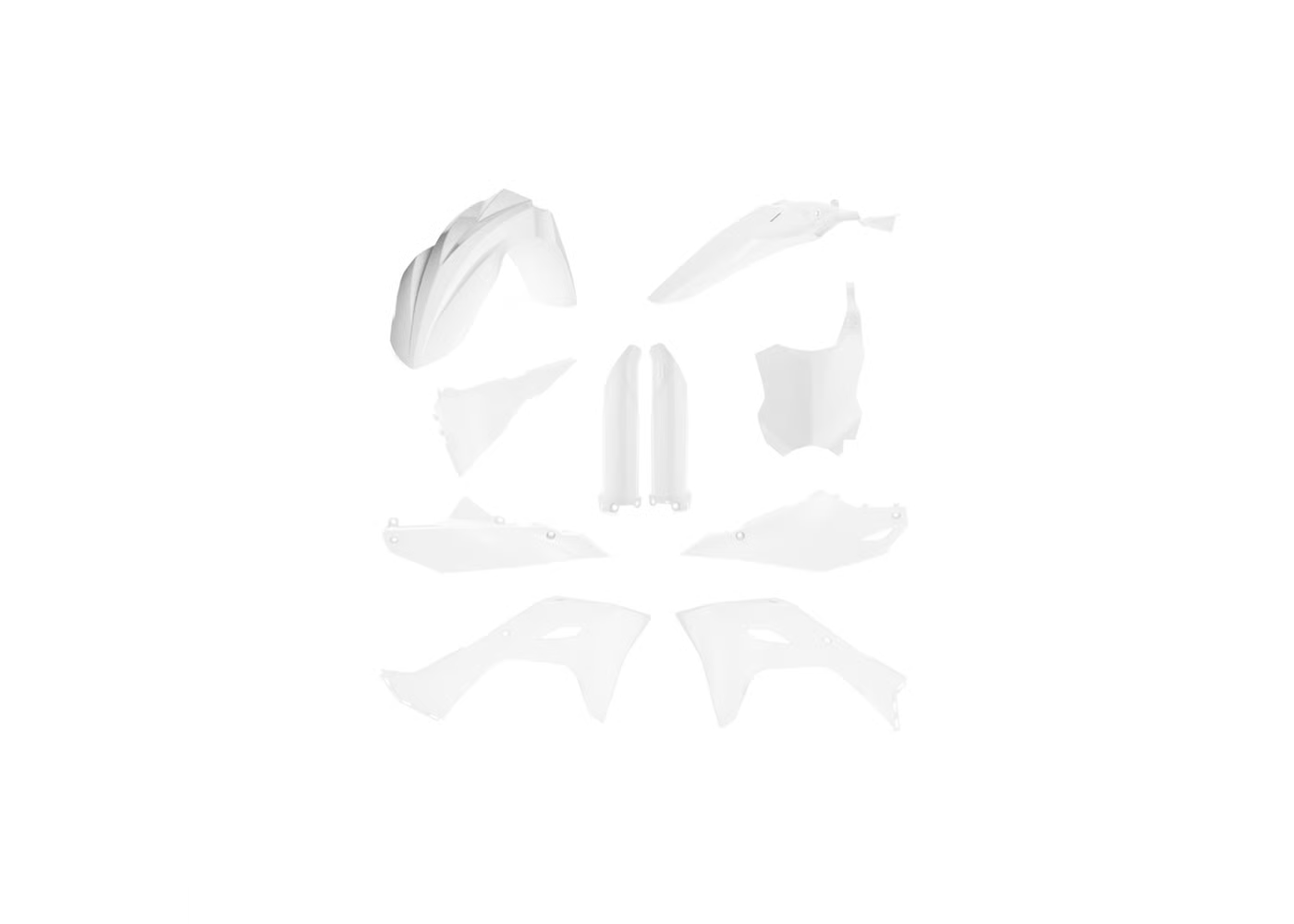 ACERBIS Full Plastic Kit WHITE for Kawasaki KXF 250 (2025-2026) - KXF 450 (2024-26)