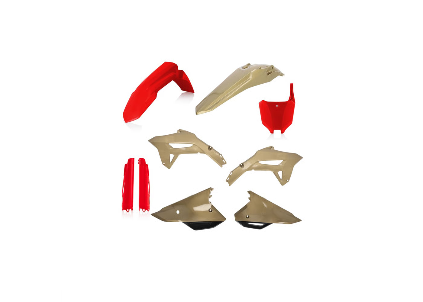 ACERBIS Full Plastic Kit RED/GOLD for Honda CRF 250R (2022-24) - CRF 450R (2021-24)