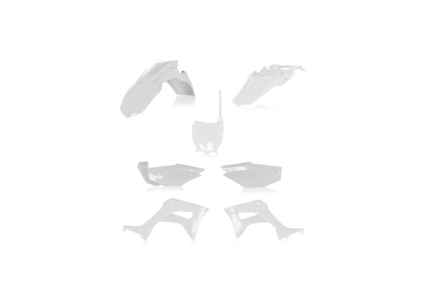 ACERBIS Plastic Kit WHITE for Honda CRF 110F (2019-26)