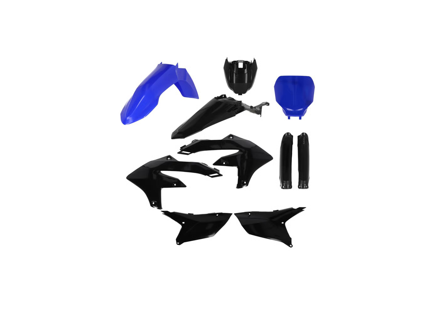 ACERBIS Full Plastic Kit BLACK / BLUE for Yamaha YZF 250 (2024-25) - YZF 450 (2023-25)