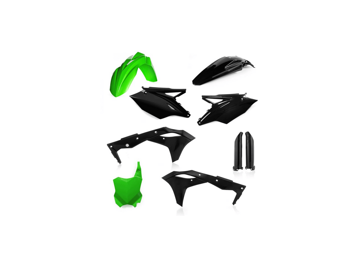 Acerbis full plastic kit Green/Black - part 2685821089