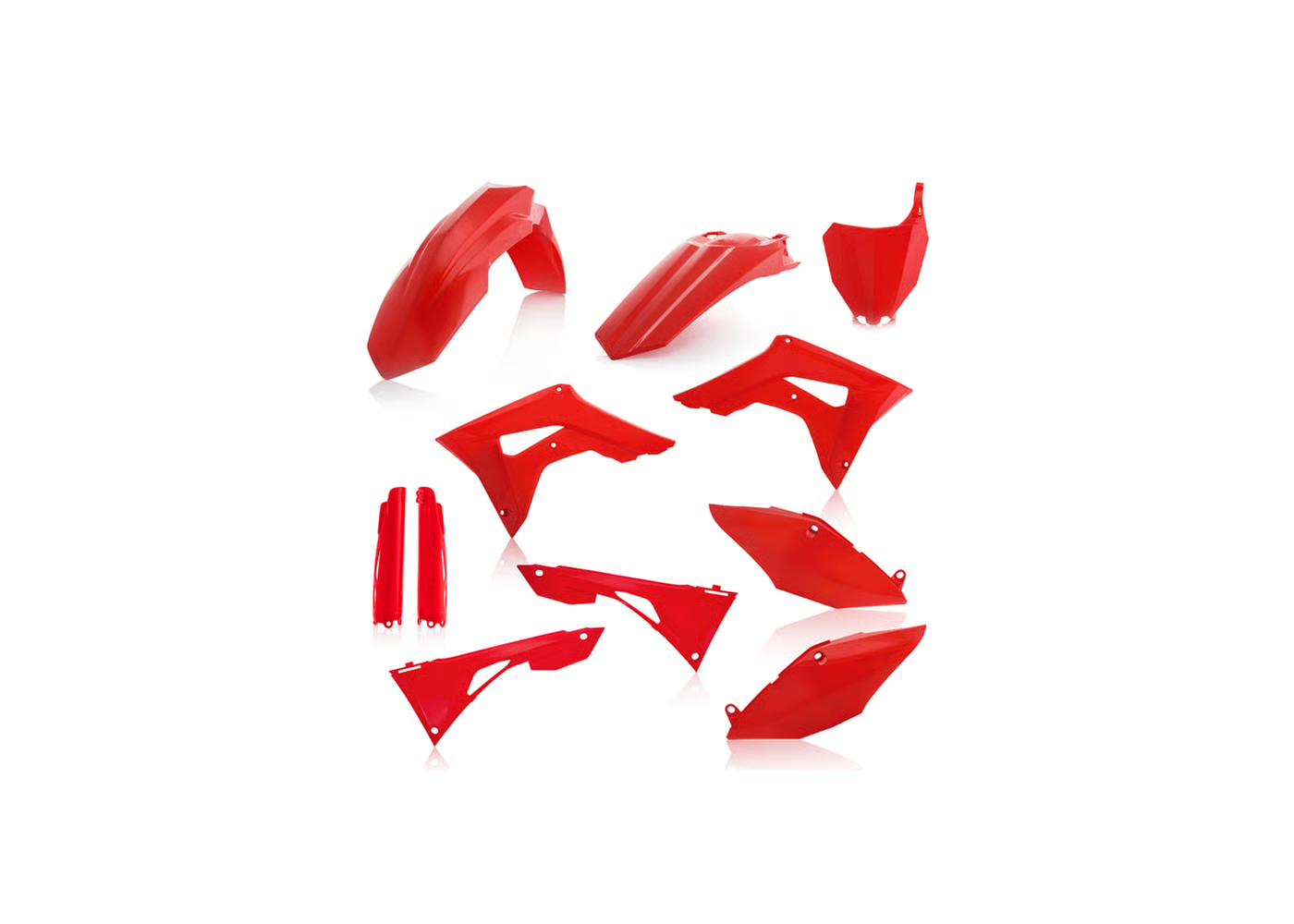 ACERBIS Full Plastic Kit RED for Honda CRF 250R (2018-21) - CRF 450R (2017-20)